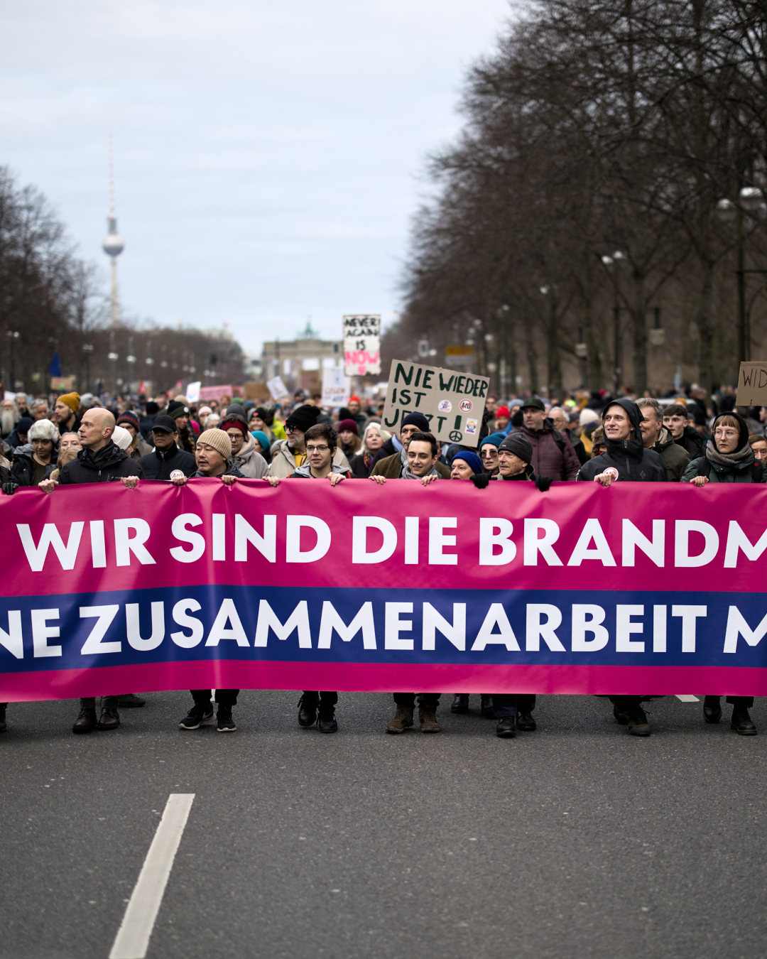 Wir sind die Brandmauer Demo